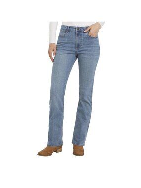 NWT Wrangler Women's 12 High-Rise Bootcut Jeans Stretch Blue Denim B0785